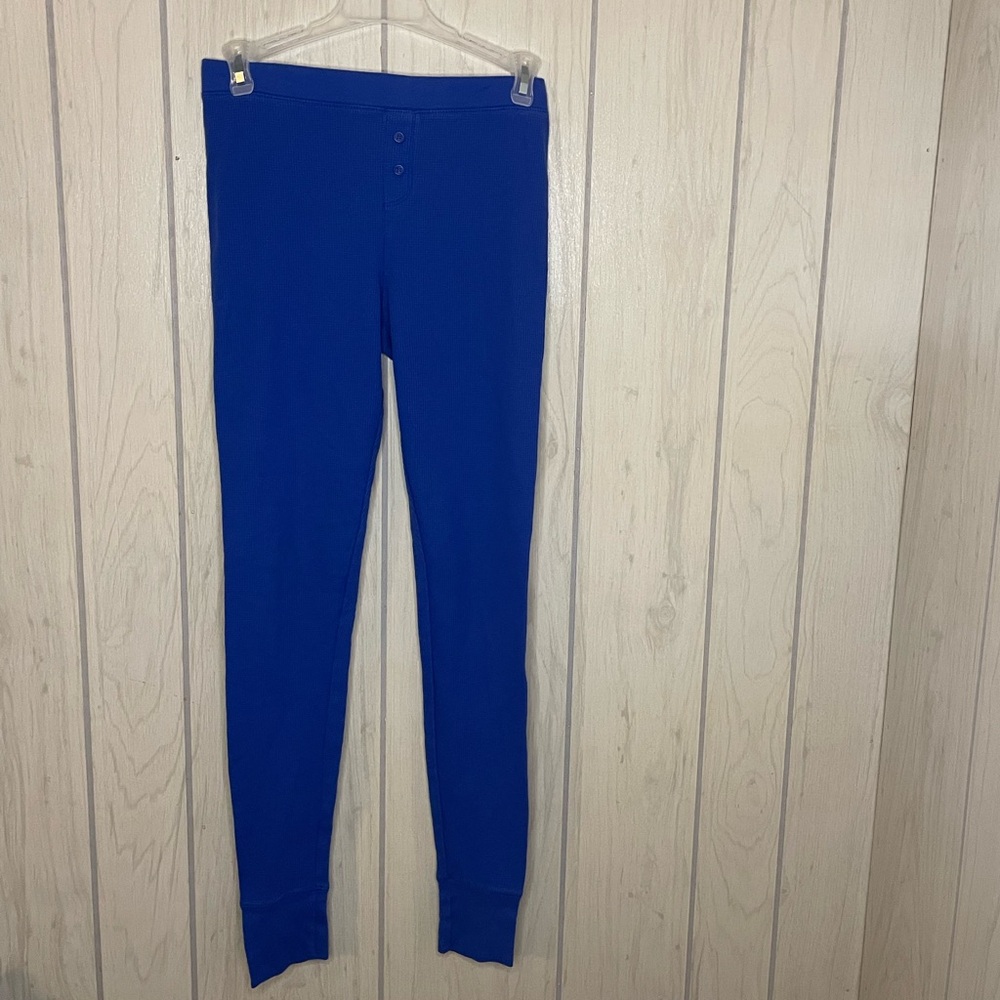 Old Navy Blue Waffle Knit Leggings